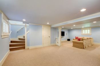 Basement renovation in Bethany by Larlin's Home Improvement