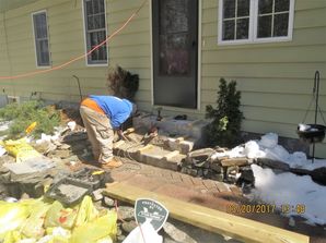 Rebuilding Front Steps in Milford, CT (1)